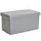 Simplify Faux Leather Double Folding Storage Ottoman
